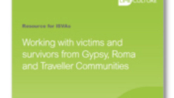 Image depicting a booklet on working with victims of Gypsy, Roma and Traveller communities